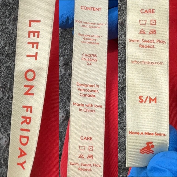 LEFT ON FRIDAY | NEW! Day Trip "Sport Silk" Dress in Red | Sz S/M - Picture 5 of 6